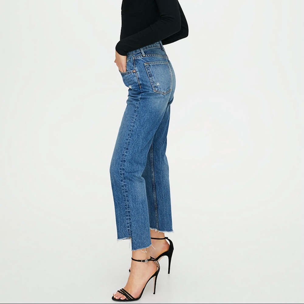 GRLFRND Helena Crop High Rise Straight Leg Jeans - Picture 3 of 6